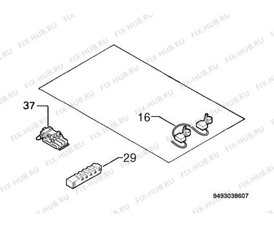 Взрыв-схема плиты (духовки) Electrolux EHG30215X - Схема узла Electrical equipment 268